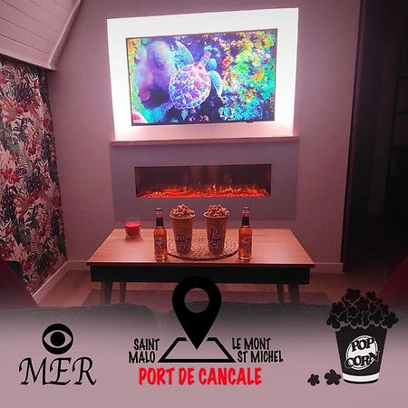 L'Etoile By Mrodbnb - Appart Neuf - Vue Mer - 25M Plage & Resto - Cine - Cheminee - Popcorn 캉칼 외부 사진